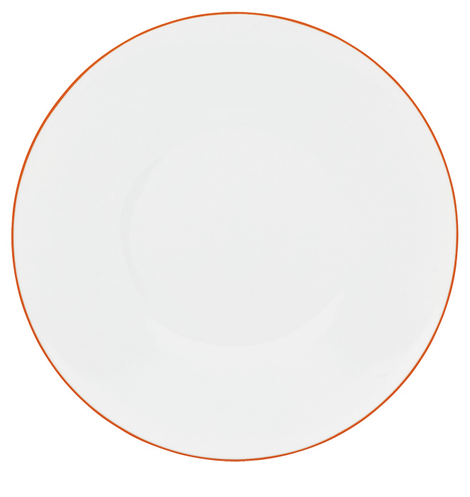 2 x assiette à  dessert orange abricot - Raynaud